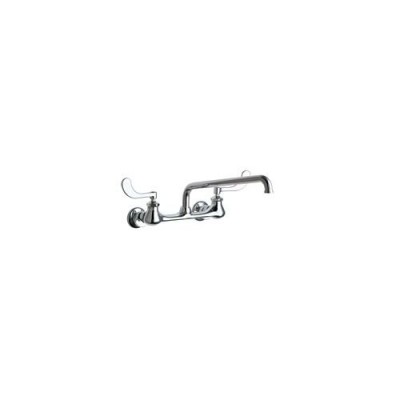 Chicago Faucets 631-L12WXFAB Wall Mounted Utility / Service Faucet with Wrist Bl  Chrome - B00CIATZUQ
